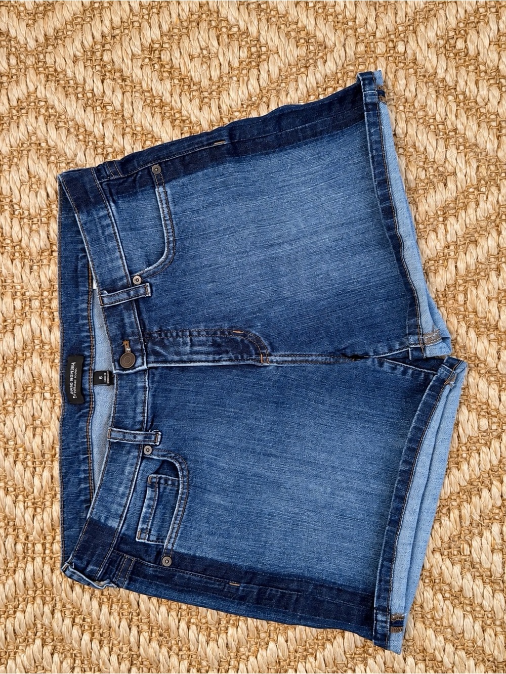Banana Republic Dark Blue Denim Shorts - Classic Cut